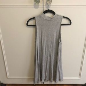 Heather grey mockneck dress